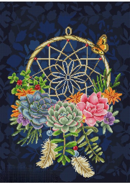 Çöl Çiçeği Rüya Yakalayıcı 43X61