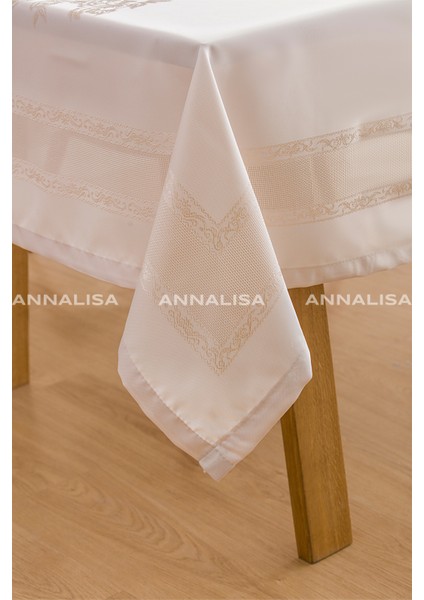 Sarmaşık Pano Su Geçirmez Jakarlı Polyester Masa Örtüsü