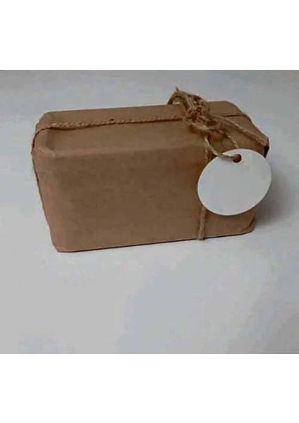 Beyaz Yuvarlak Karton Etiket ,100 Adet (5 Cm)