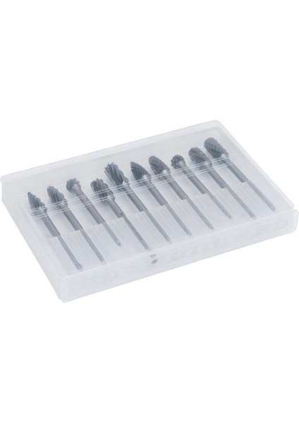 6318 Ahşap-Metal Karbür Kalıpçı Freze Ucu 10 Parça (3 mm Saplı)