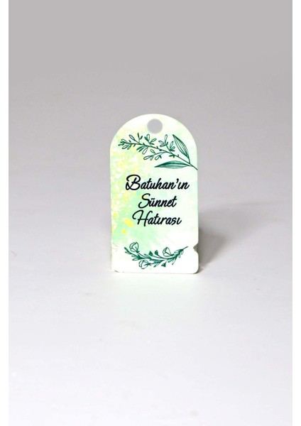 Baskılı Beyaz Karton Etiket / Sünnet Etiketi / Doğum Günü - Mevlüt Etiketi 100 Adet (3,5 x 6,5 cm )