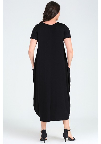 Büyük Beden Boho Hilal Baskılı Jumbo Kısa Kol Elbise fiyatları