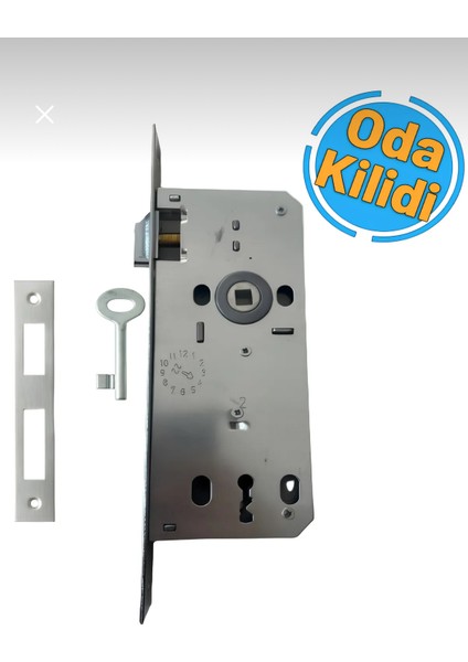 Ekstra Gömme Oda Kilidi Düz Ayna 45 mm