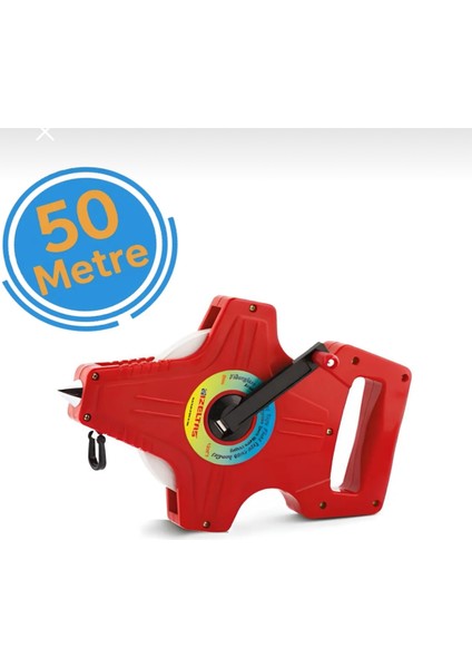 Izeltaş Arazi Tipi Fiberglas Şerit Metre Saplı 50 Metre