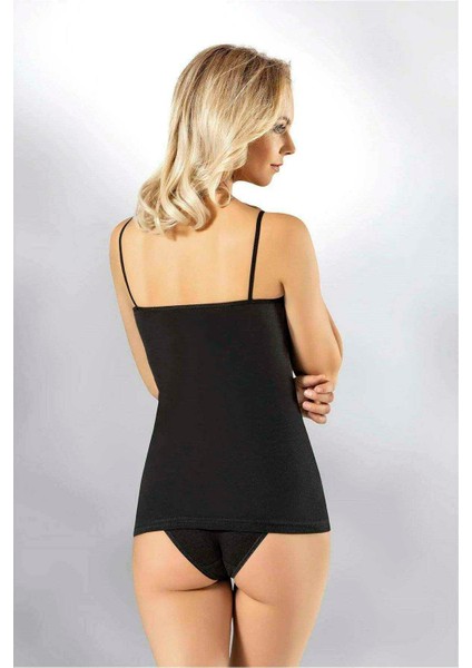 Kota Kadın Tül Detaylı Ip Askılı Siyah Atlet 6220 fiyatları