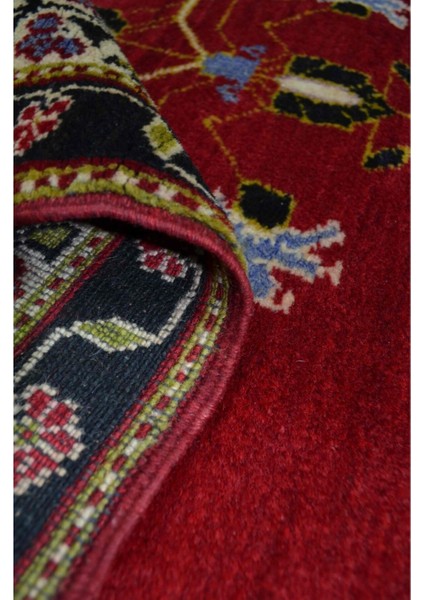 Vintage Konya Karapınar Halısı Kırmızı ve Lacivert Renk 119X237 cm (2.82 M²) indirimleri