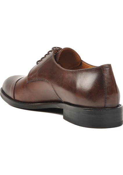 Kahverengi Deri Erkek Klasik Ayakkabı 114006 M fırsatları