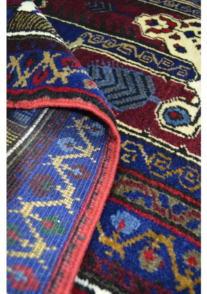 Yahyalı Mihraplı Bordo ve Lacivert Renk El Dokuma Kayseri Halısı 125X207 cm (2.59 M²) indirimleri