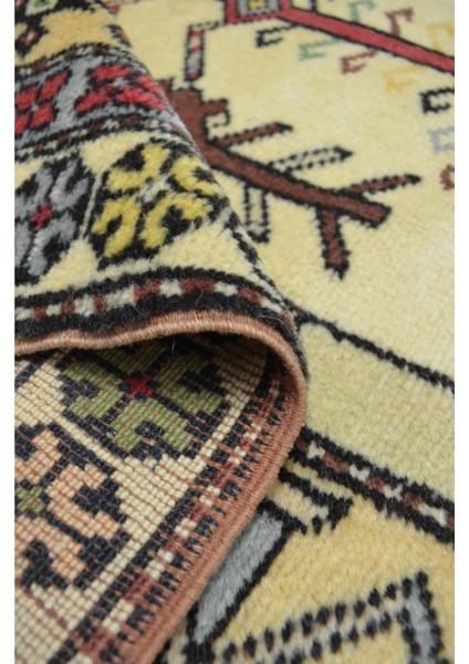 El Dokuma Bozalan Milas Halı Bej ve Kiremit Renk 120X233 cm (2.8 M²) indirimleri