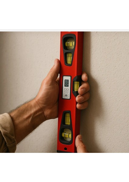 Profesyonel Kırmızı Su Terazisi Mıknatıslı 70 cm fiyatları