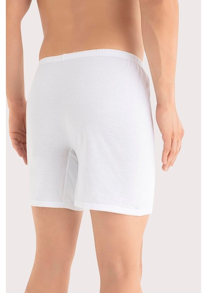 Erkek Beyaz Arjantin Paçalı Boxer 6'lı