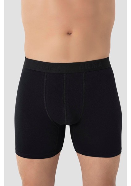 Erkek Siyah Battal Büyük Beden Boxer 5'li Paket