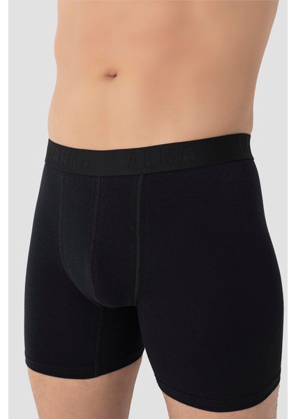 Erkek Siyah Battal Büyük Beden Boxer 5'li Paket