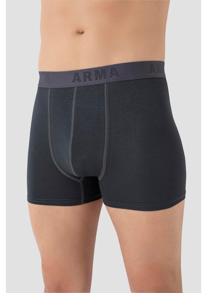 Erkek Füme Likralı 3'lü Boxer