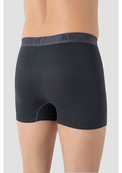 Erkek Füme Likralı 3'lü Boxer