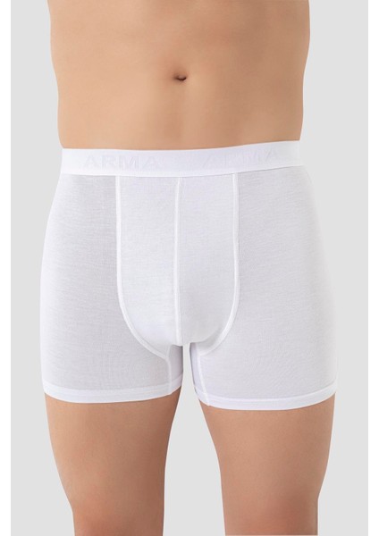 Erkek Beyaz Modal Boxer 3'lü Paket