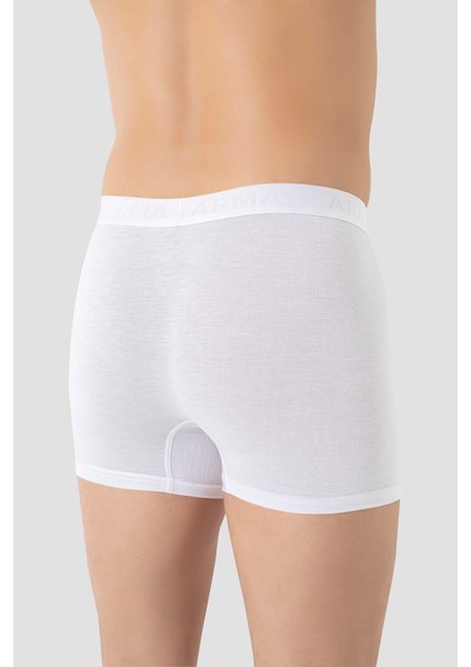 Erkek Beyaz Modal Boxer 3'lü Paket