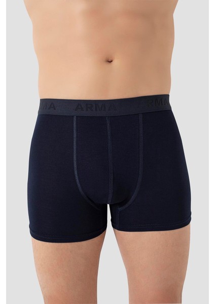 Erkek Lacivert Likralı 3'lü Boxer