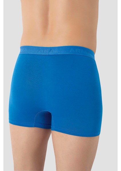 Erkek Mavi Bambu Boxer 3'lü Paket