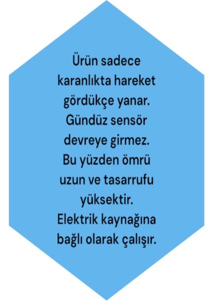 Radar Sensörlü, Karanlıkta Hareket Gördükçe Yanar, Elektrikle Çalışır 24 Watt Beyaz Işık LED Aplik