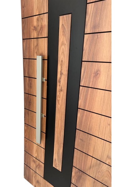 Çelik Kapı Çekme Kolu Tutma Kolu Dikdörtgen Model Renk Saten (Gümüş Gri) 110CM