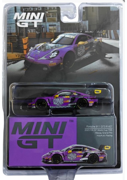 1/64 Porsche 911 Gt3 R #27 Hubauto Racing 2023 Fia Gt World Cup Blister