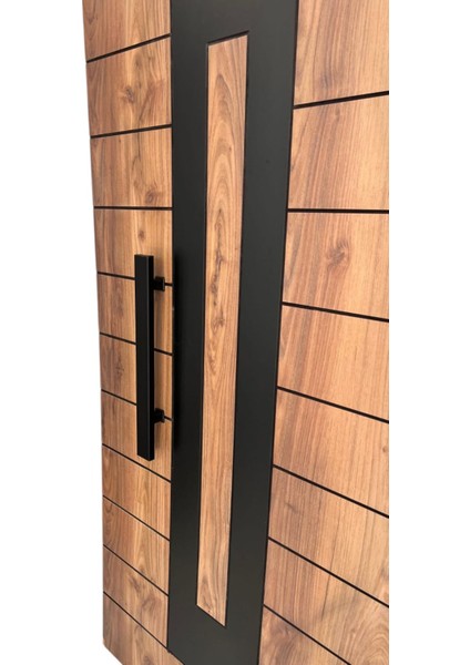 Çelik Kapı Çekme Kolu Tutma Kolu Dikdörtgen Model Renk Siyah 50CM