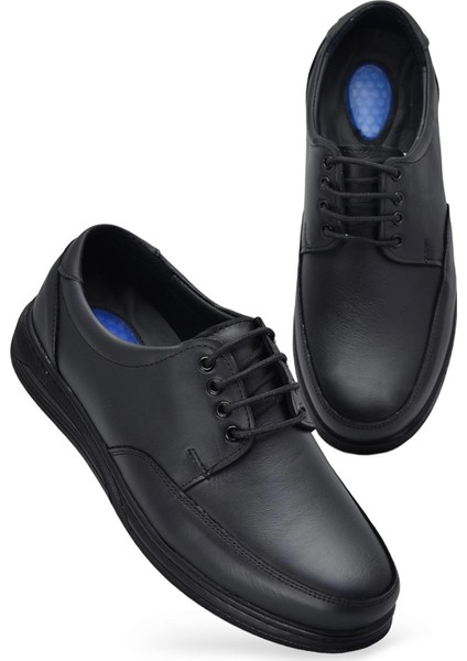 TAB401 Jelli Ortopedik Topuk Masajlı Hakiki Deri Erkek Ayakkabı Kauçuk Taban fiyatları