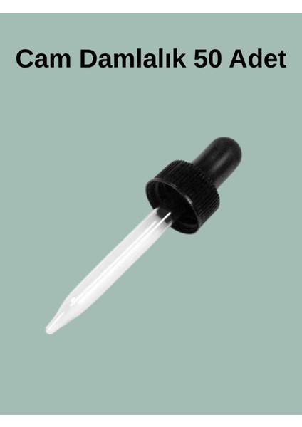 Cam Damlalık 50 Adet