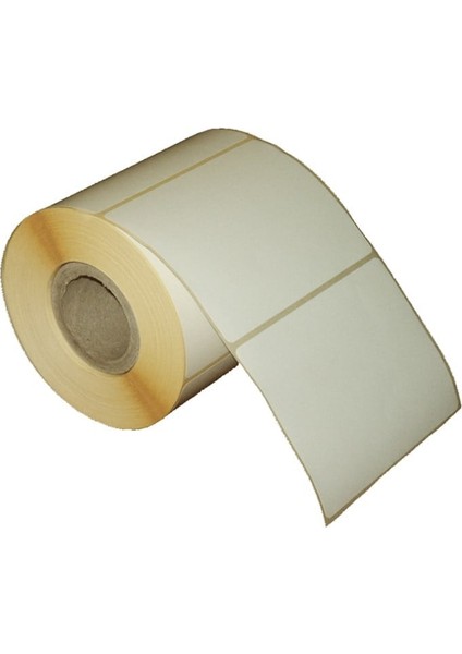 60 X 80 mm Lamine Termal Etiket. 1000'LIK Sarım/rulo. HOTMELT GÜÇLENDİRİLMİŞ YAPIŞKAN.