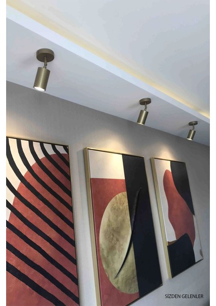 Tekli Metal Spot Aydınlatma, Duvar Aydınlatması, El Yapımı Aplik