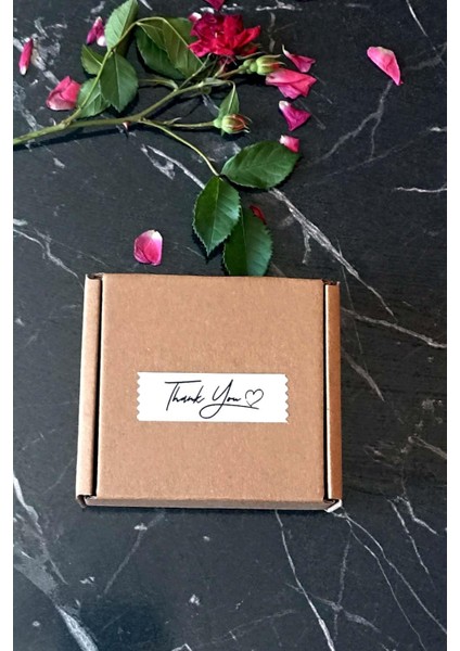 Thank You Etiket / 144 Adet Bant Etiket (1,8 x 5.5 Cm)
