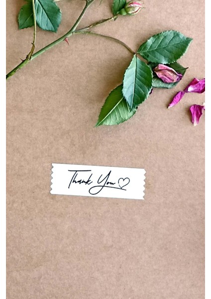 Thank You Etiket / 144 Adet Bant Etiket (1,8 x 5.5 Cm)