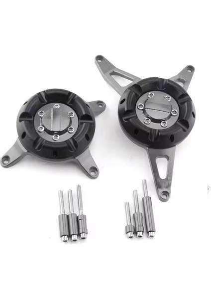 Honda CB650F Uyumlu Motor Blok Koruması Set Füme