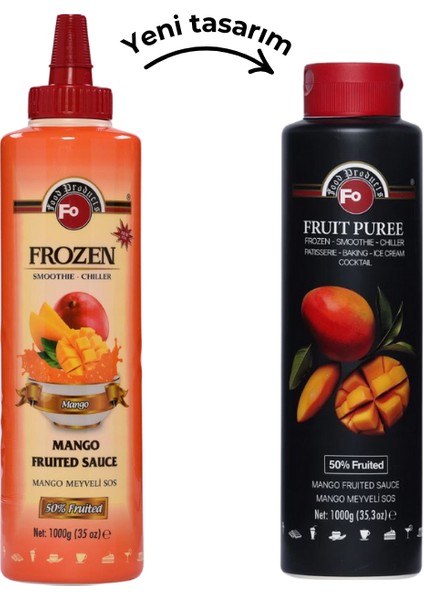 Mango Meyveli Sos Frozen Meyve Püresi 1000 gr x 6 Adet (Koli) fiyatları