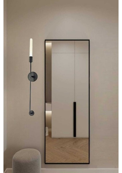 Uzun Siyah Metal Aplik, E27 Duy, Ampulsüz, 70 cm modelleri