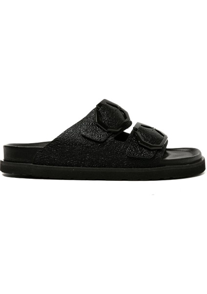 Kadın Terlik Galıa G106283 Genuins Vegan Black