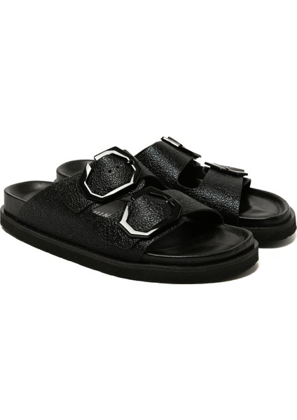 Kadın Terlik Galıa G106283 Genuins Vegan Black modelleri