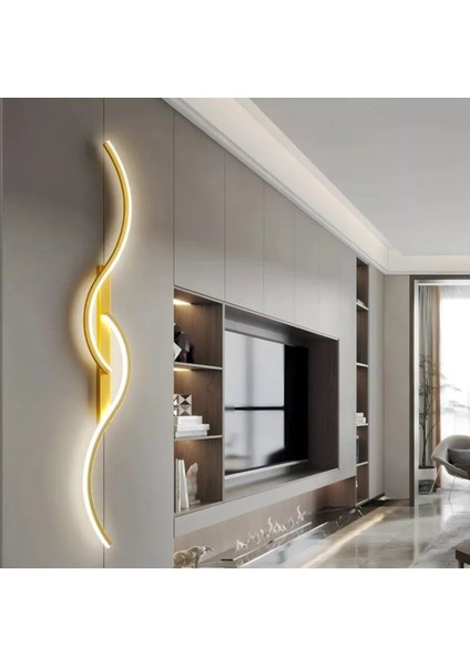 3 Renk LED Aplik Duvar 100 cm, şık ve modern aydınlatma, alüminyum materyal