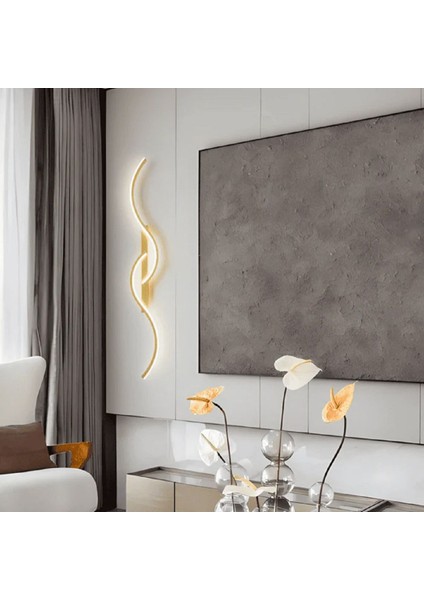 3 Renk LED Aplik Duvar 100 cm, şık ve modern aydınlatma, alüminyum materyal modelleri