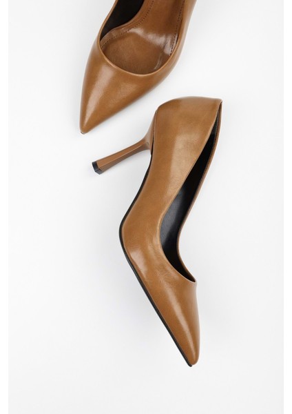 Kadın Vague Karamel Cilt Stiletto fırsatları