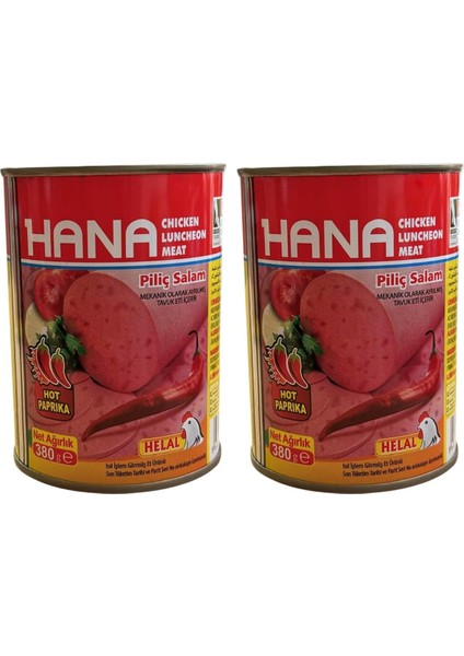 Acılı Piliç Salam 380 gr X2 Adet