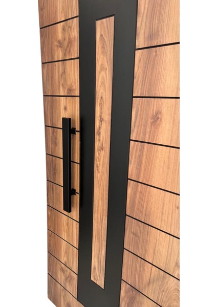 Çelik Kapı Çekme Kolu Tutma Kolu Dikdörtgen Model Renk Siyah 60CM