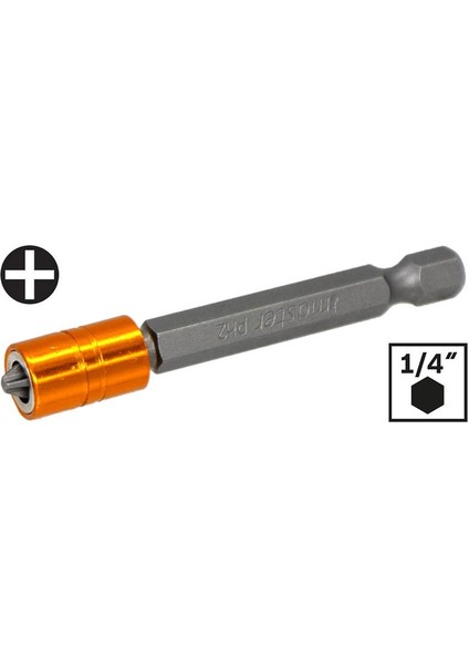 530405 Mıknatıslı Yıldız Bits Uç Philips PH2X65 mm