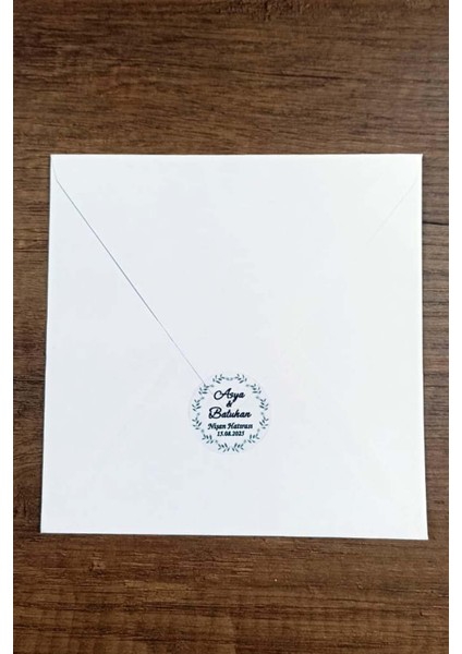 Kişiye Özel Baskılı Şeffaf Etiket / 100 Adet Yuvarlak Özel Gün Etiketi (3,5 Cm) indirimleri