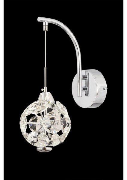 Istanbul Avize Dali Aplik Tekli Gümüş 3 Renk Ledli Modern LED Aplik