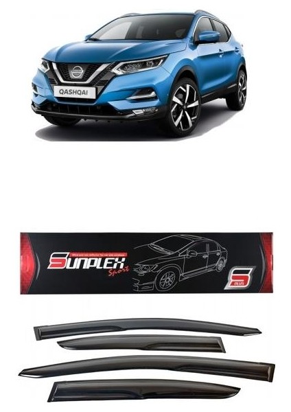 Cam Rüzgarlığı Nissan Qashqai 2015-2019 Ön Arka Sport Style SP-S-111 Sunpleks Yerli Üretim
