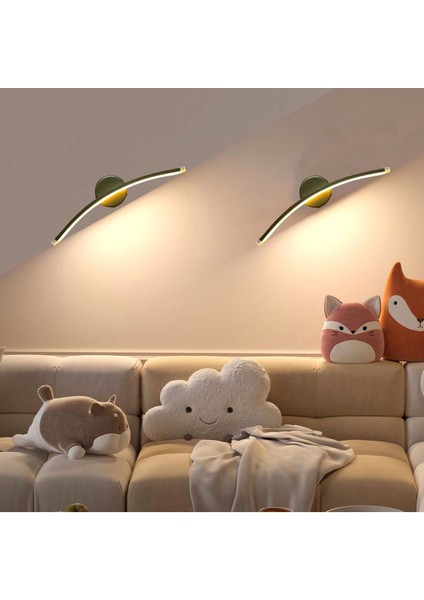 Altın rengi şarjlı duvar aplike, modern ve şık aydınlatma, alüminyum malzeme