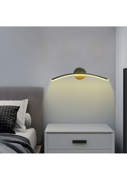 Altın rengi şarjlı duvar aplike, modern ve şık aydınlatma, alüminyum malzeme modelleri