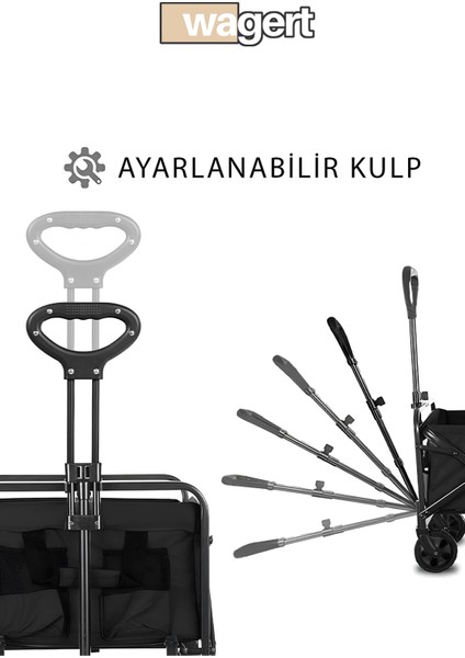 Küçük Çok Amaçlı Katlanır Kamp Piknik Tatil Sahil El Arabası Bahçe Pazar Kamp Eşya Taşıma Arabası fırsatları